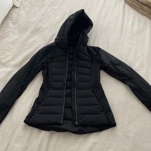 Lululemon Black Down For it All Jacket. Size 4